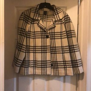 Gap Black and white a line blazer